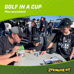 Zobmondo!! GOLO Golf Dice Game | for Golfers, Families, and Kids | Portable Fun Game for Home, Travel, Camping, Vacation, Beach | Award Winner