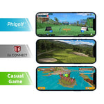 PHIGOLF Home Golf Simulator, Enjoy Adroid, iOS Connect Golfing with Smart Motion Sensor and Swing Stick for Indoor and Outdoor Fun