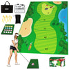 Velcro Chipping Golf Game Mat Golf Practice Mats Indoor Outdoor Games for Adults and Family Stick Chip Game Golf Set Kids Outdoor Play Equipment Backyard Games Outdoor Toys Gifts for Kids