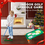 TOY Life Golf Cornhole Game Golf Corn Hole Set Chipping Golf Game for Adults Kids Backyard Golf Toss Game Golf Yard Corn Hole Game Golf Training Equipment Outdoor Indoor Golf (NO Club Included)