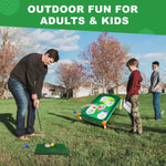 TOY Life Golf Cornhole Game Golf Corn Hole Set Chipping Golf Game for Adults Kids Backyard Golf Toss Game Golf Yard Corn Hole Game Golf Training Equipment Outdoor Indoor Golf (NO Club Included)