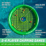 GoSports Splash Chip Floating Golf Game - Includes Chipping Target, 16 Foam Golf Balls, 1 Chipping Mat and Tethering Ropes